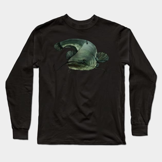 Catfish Long Sleeve T-Shirt by Sandarmi